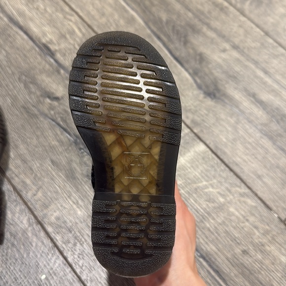 • Dr. Martens • Girls 1460 Softy Heart T Lace & Zip Up Boots Black & Purple 7 - Picture 5 of 5